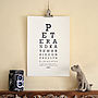 Personalised Eye Test Print, thumbnail 3 of 5