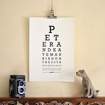Personalised Eye Test Print, 3 of 5