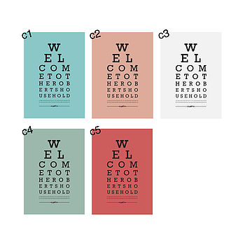 Personalised Eye Test Print, 4 of 5