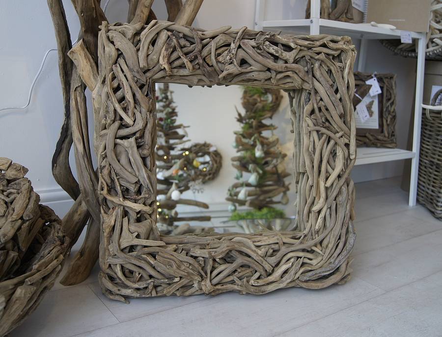 Atlantic Square Driftwood Mirror By Doris Brixham | notonthehighstreet.com