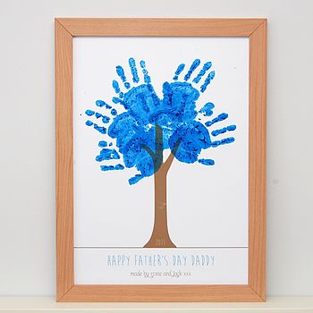Personalised Hand Print Tree Poster, 6 of 8