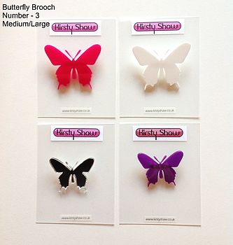 Butterfly Brooch Various Colours & Designs, 3 of 9