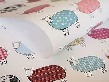 Colourful Sheep Wrapping Paper, 4 of 6