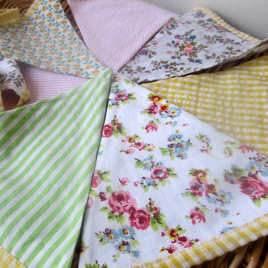 Spring Gingham And Floral Bunting, 1 of 3