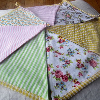 Spring Gingham And Floral Bunting, 2 of 3