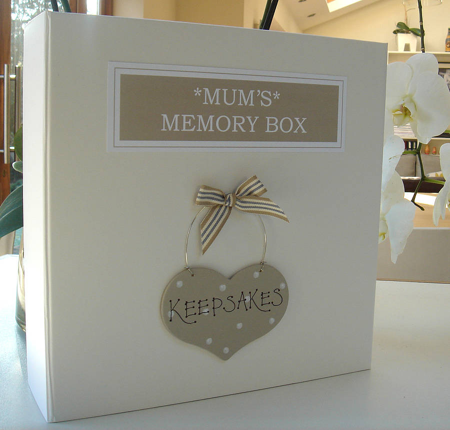 personalised mother's keepsake box by little bird designs