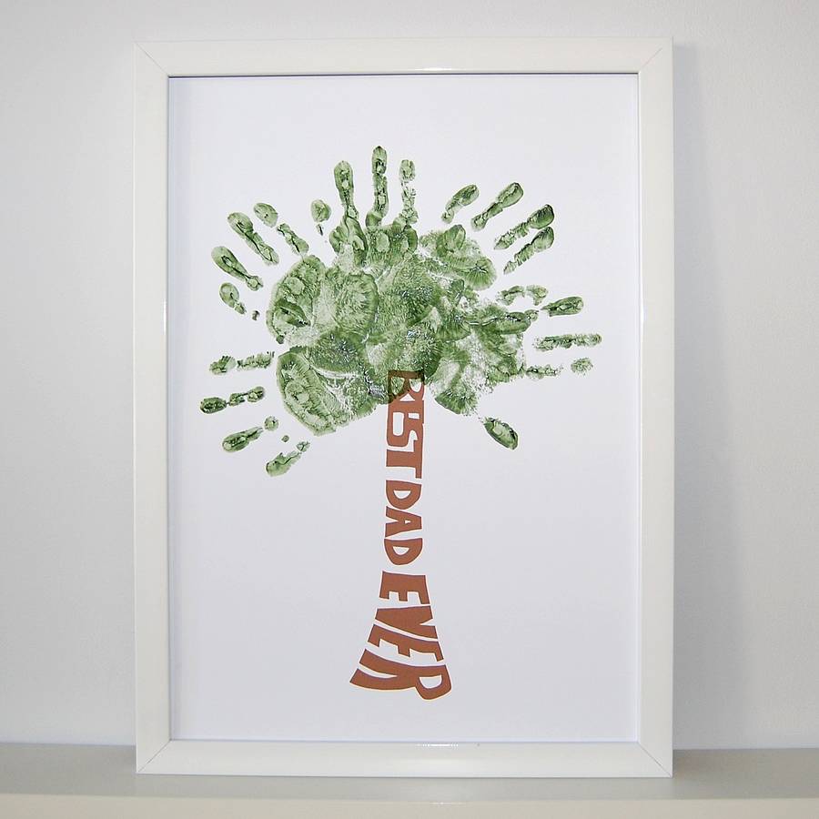 Personalised Hand Print Tree Design Poster By Love Those Prints ...