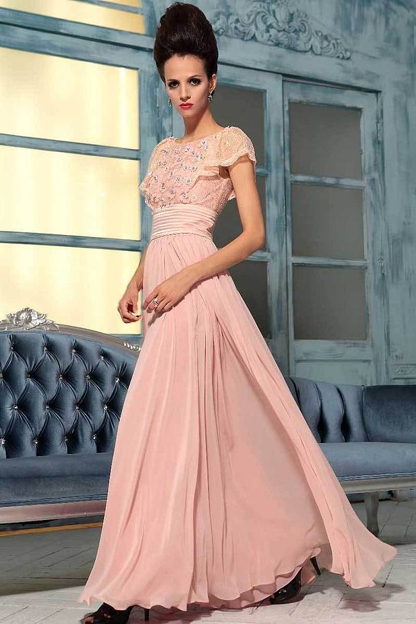 Pastel Pink Bridesmaid Dresses