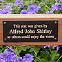 Personalised Memorial Bench Plaque, thumbnail 1 of 7