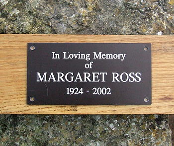 Personalised Memorial Bench Plaque, 5 of 7