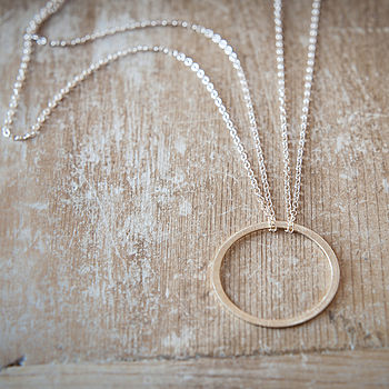 Infinity Circle Pendant Necklace, 2 of 7