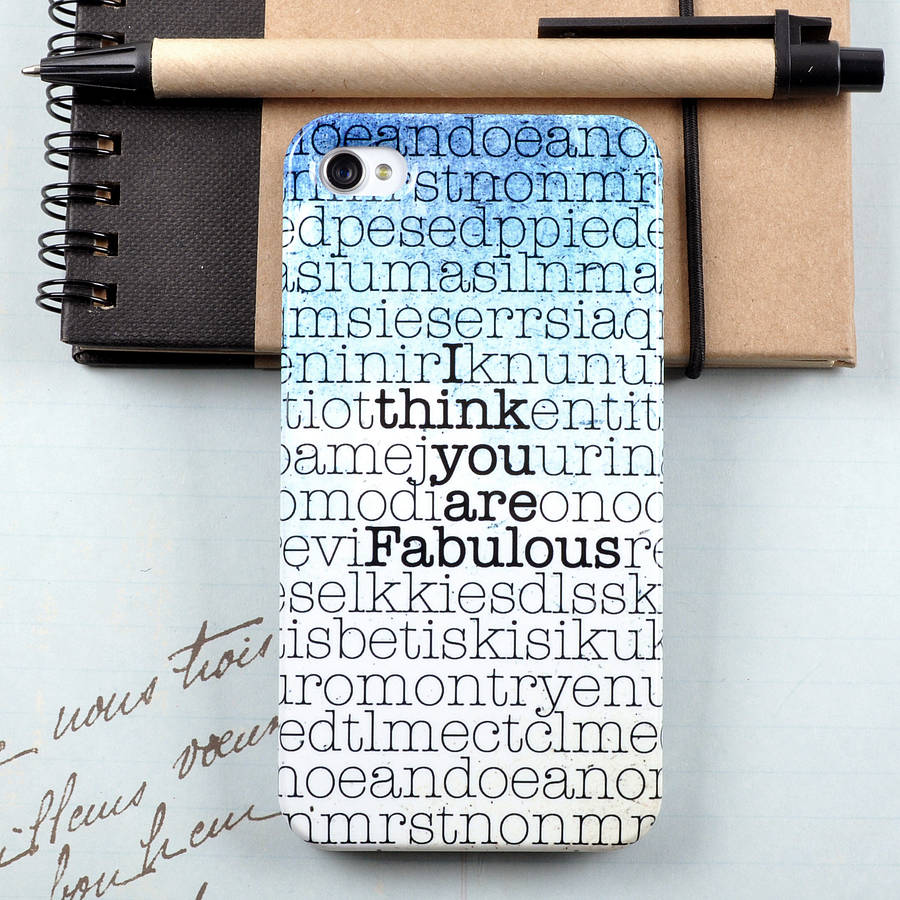 hidden message case for iphone and samsung galaxy by giant sparrows