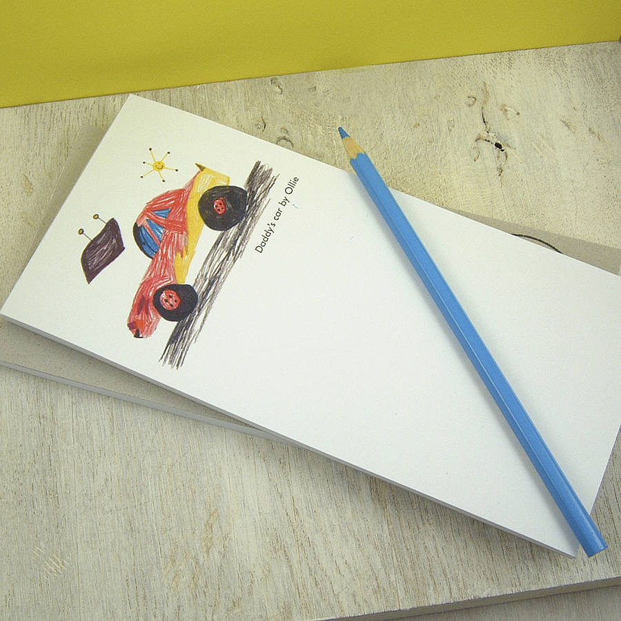Personalised child s drawing notepad by xoxo notonthehighstreet