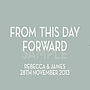 Personalised 'From This Day' Wedding Canvas, thumbnail 3 of 12