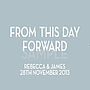 Personalised 'From This Day' Wedding Canvas, thumbnail 4 of 12