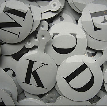 Metal Letter Tags, 5 of 12