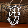 Handmade Decorative Double Initial Necklace, thumbnail 1 of 8