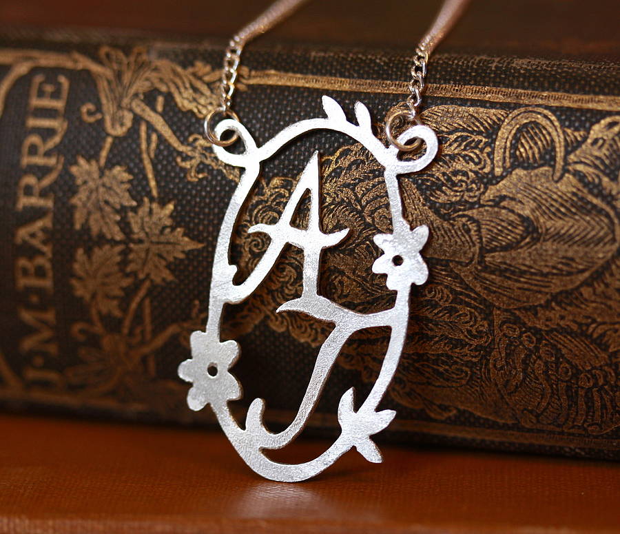Handmade Decorative Double Initial Necklace, 1 of 8