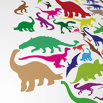 Dinosaur World Map Art Print, 6 of 7