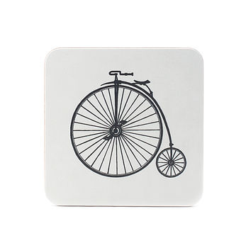Set Of Four Penny Farthing Coasters, 3 of 4