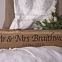 Personalised Solid Oak 'Mr And Mrs' Wedding Sign, thumbnail 3 of 3