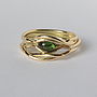 Handmade Entwined Gold And Gemstone Ring, thumbnail 6 of 6