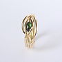 Handmade Entwined Gold And Gemstone Ring, thumbnail 5 of 6