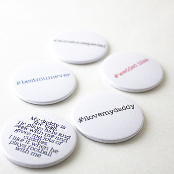 Personalised Hashtag Magnet Card, 3 of 6