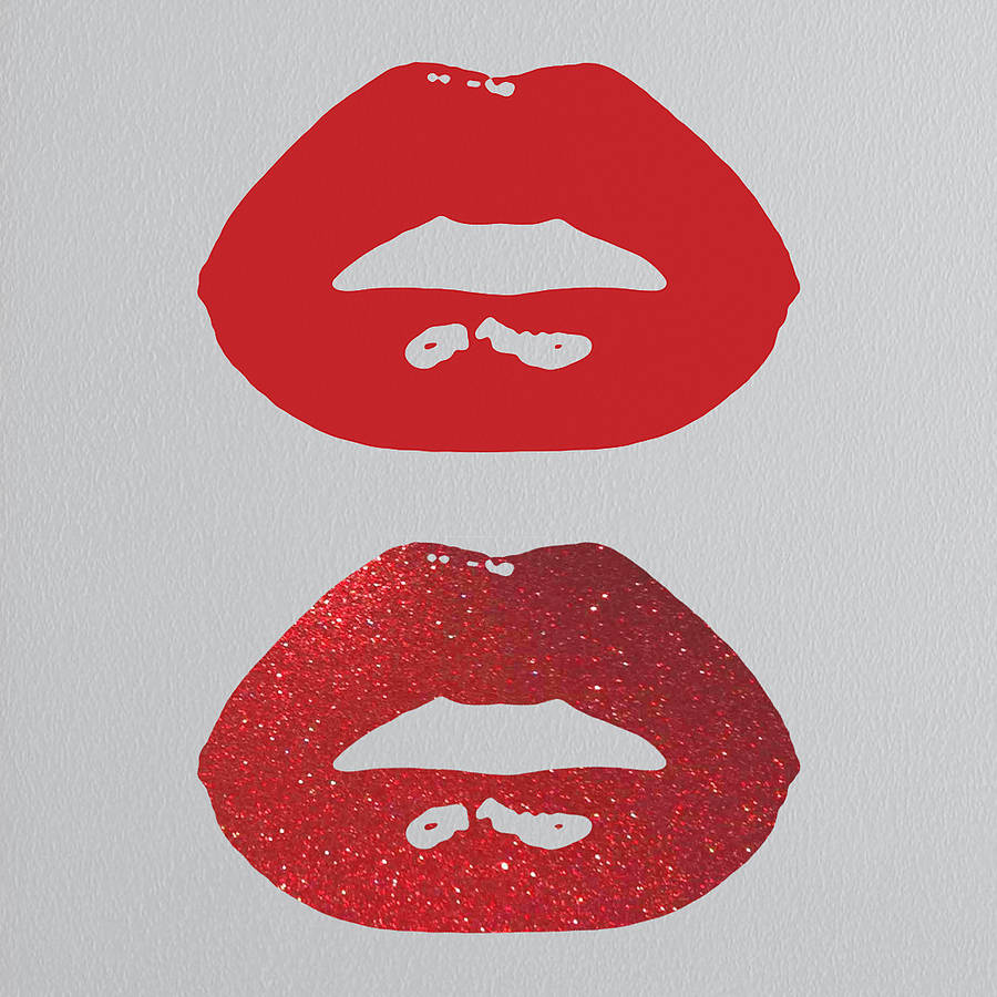Pop Art Lips Vinyl Wall Sticker By Oakdene Designs