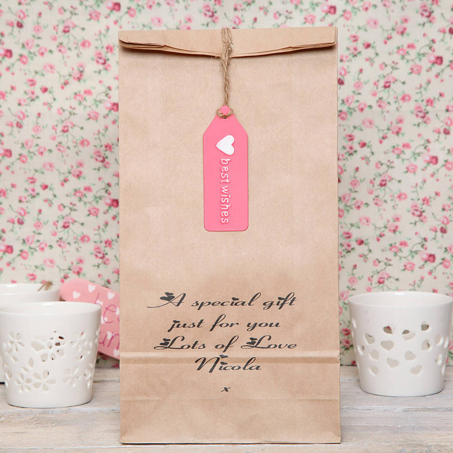 Personalised Message And Tag Gift Bag, 1 of 5