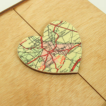 Map Location Heart Jewellery Box Birthday Gift, 8 of 8