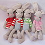 Hand Crochet Bunny Rabbit, thumbnail 3 of 8