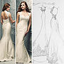 Double View Wedding Dress Portrait, thumbnail 4 of 4
