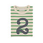 Gooseberry + Cream Breton Striped Number/Age T Shirt, thumbnail 4 of 6