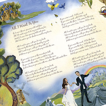 Illustrated Love Song Painting, 2 of 2