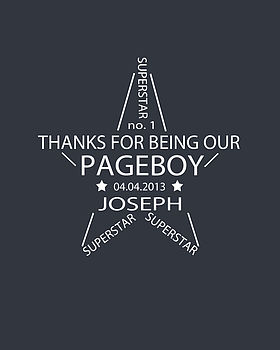 Personalised Pageboy/ Ring Bearer Print, 5 of 6