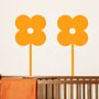 Set Of Three Flower Wall Stickers, thumbnail 1 of 5