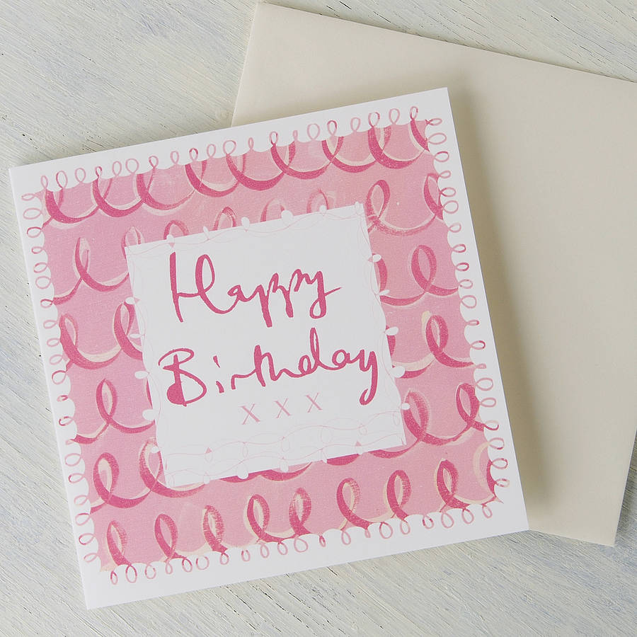 decorative 'happy birthday' card by moobaacluck | notonthehighstreet.com