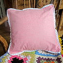 gingham cushion