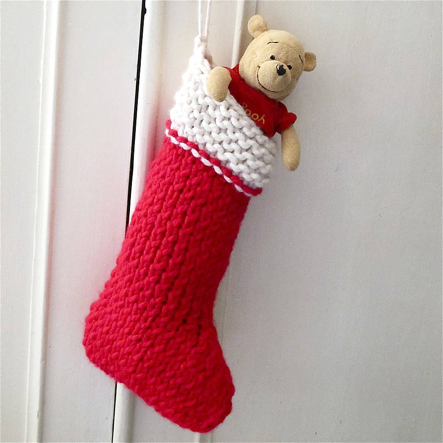 Christmas stocking knit your own kit by edamay 