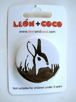 Round Pinback Buttons In Five Animal Designs, 4 of 9
