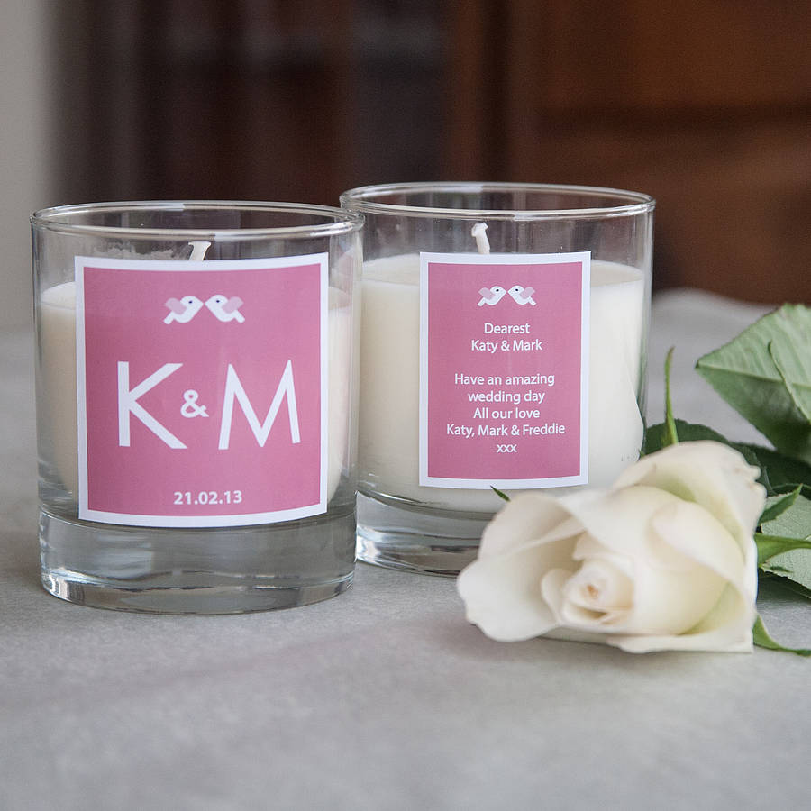 Personalised Initial Wedding Candle, 1 of 4