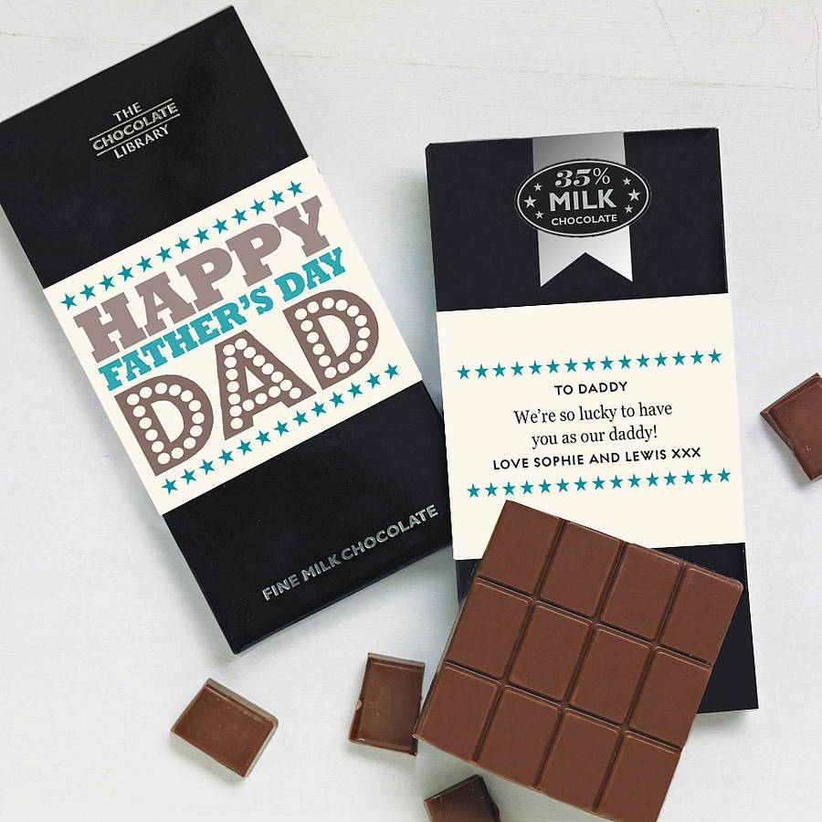 Father's Day Personalised Chocolate By 
