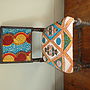 Set Of Four Tribal Print Covered Chairs, thumbnail 8 of 12