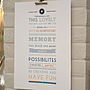 Personalised Typographic Quote Print, thumbnail 3 of 10