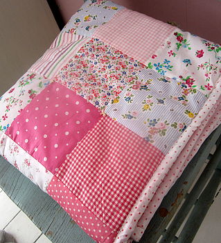 Patchwork Quilt Personalised Girls And Boys, 5 of 10