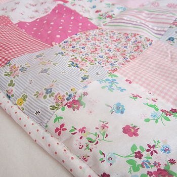 Patchwork Quilt Personalised Girls And Boys, 7 of 10