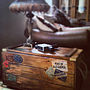 Personalised Wood Storage Trunk Vintage Steamer Chest, thumbnail 2 of 4