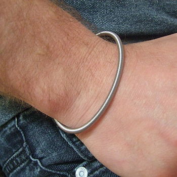 Recycled Bass Guitar String Bracelet, 11 of 12