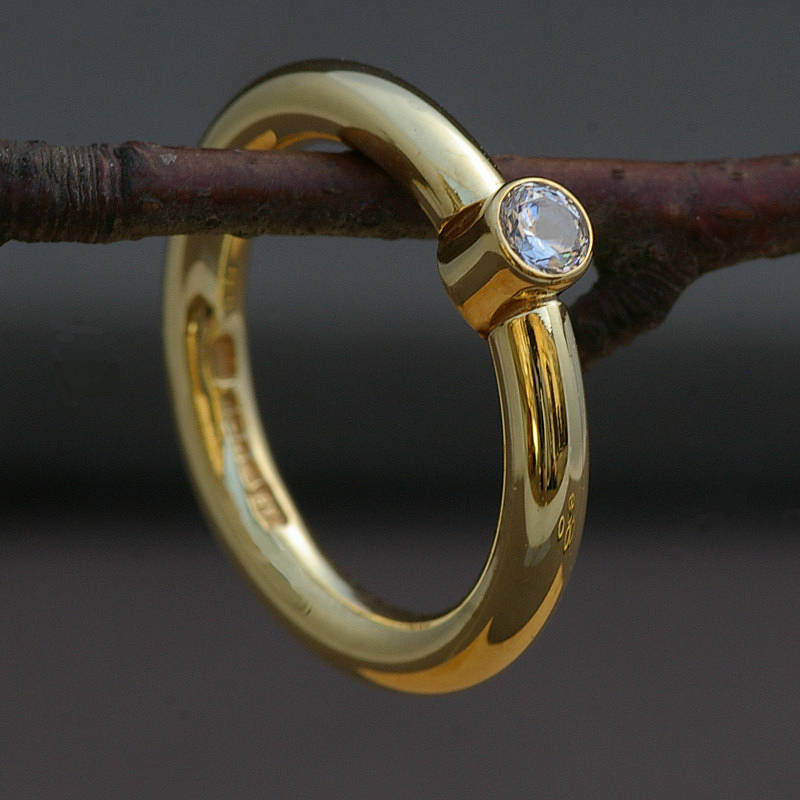 18 Carat Gold And Diamond Handmade Ring By Anthony Blakeney ...